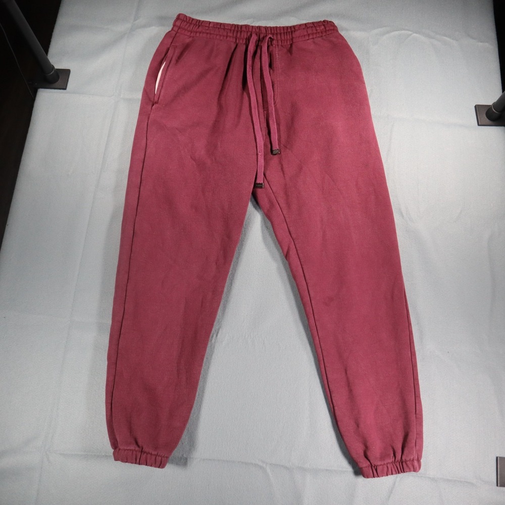 Talentless Pants Small Gray Fleece Joggers Sweatpants Athletic Zip Pocket